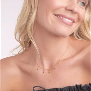 NWT! gorjana “Eloise” Necklace (Blk Nanogem)